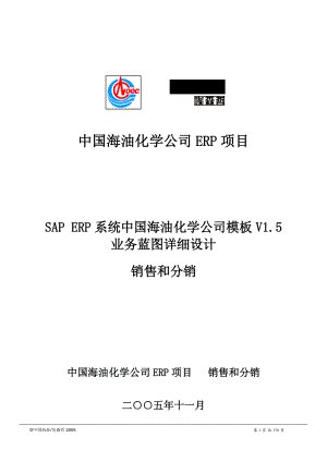 化学公司模板蓝图设计销售和分销管理.docx