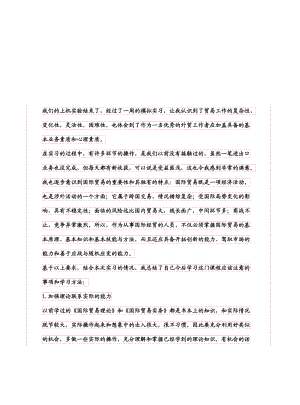 国际贸易实训总结.docx