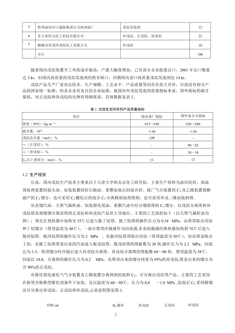 戊烷的生产与市场分析.docx_第2页