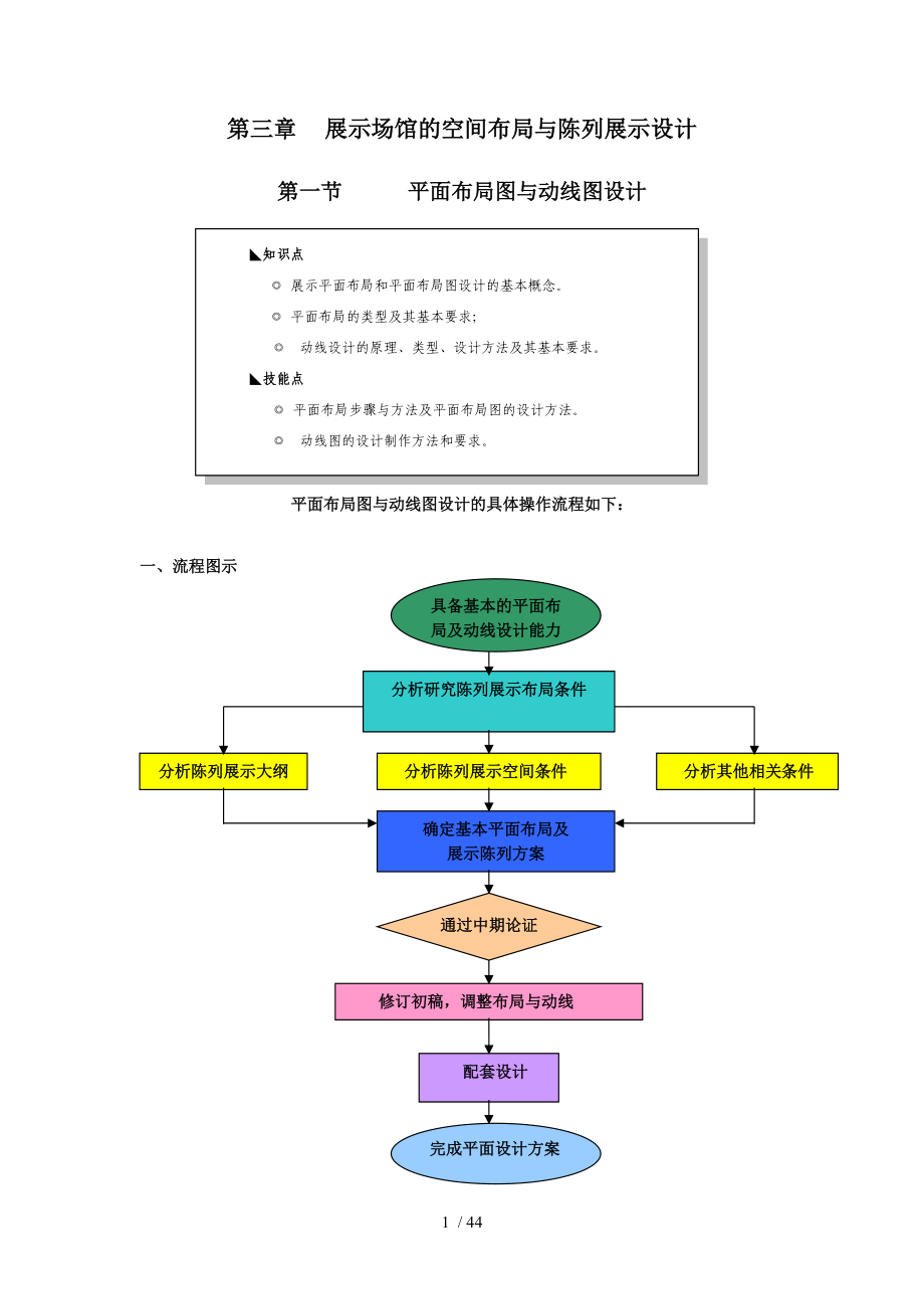 展示场馆的空间布局与陈列展示设计(DOC43页).doc_第1页