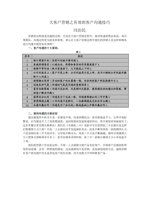 大客户营销之有效的客户沟通技巧.docx