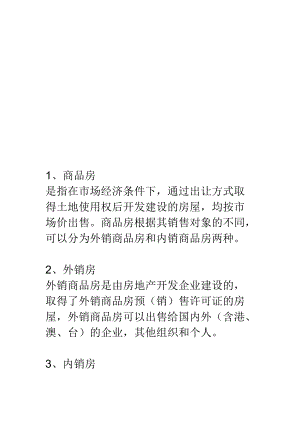 房产销售的相关术语.docx