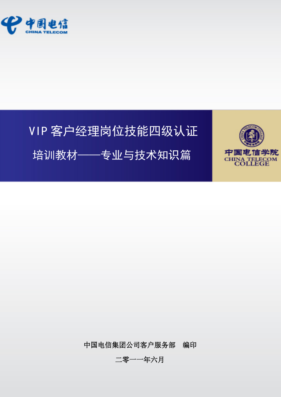 VIP客户服务经理岗位技能四级认证专业与技术知识篇(试.docx_第1页