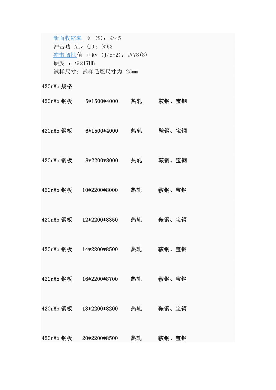 42CrMo钢板 42CrMo合金钢板 (天津鲁岳钢铁销售有限公司).docx_第3页