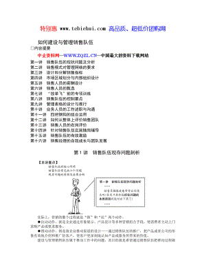 如何建设与管理销售队伍(DOC 8页).docx