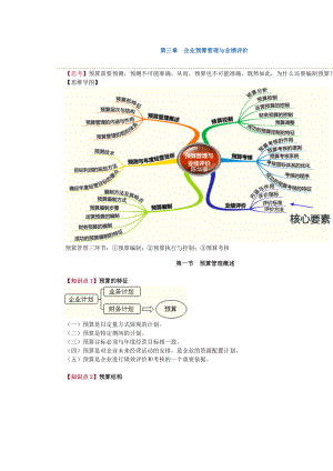 XXXX中华第三章企业预算管理与业绩评价.docx