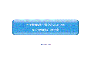 成都橙堡项目剩余产品整合营销推广建议案_102页.docx