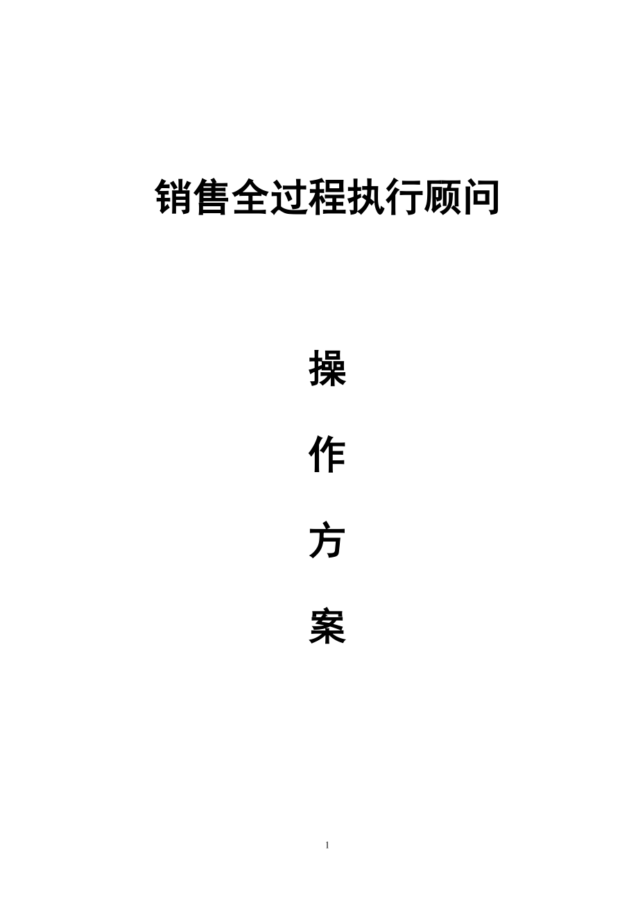 房产销售全过程执行方案培训资料.docx_第1页