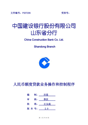 PXD7206人民币额度贷款业务操作和控制程序(20).docx