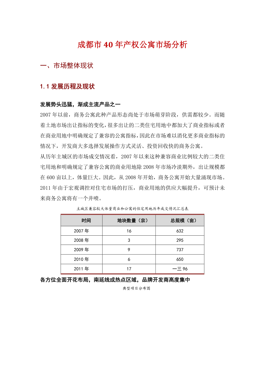 某地区产权公寓SOHO管理知识及市场分析管理.docx_第1页