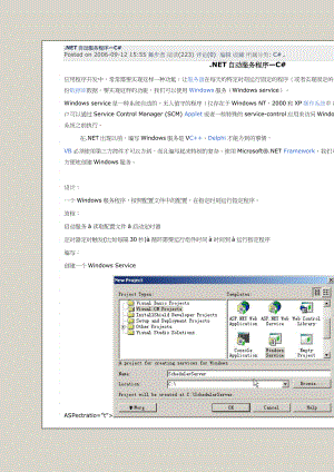 AVCNET自动服务程序C#.docx