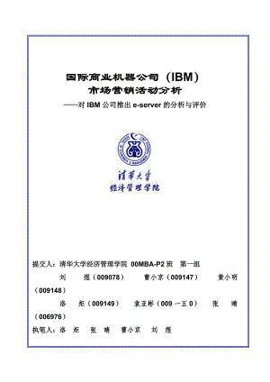 国际商业机器公司IBM市场营销活动分析.docx