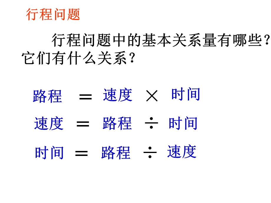 初一上数学一元一次方程应用题行程问题课件.ppt_第1页