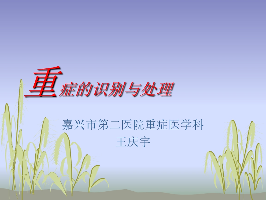 重症的识别及处理课件.ppt_第1页