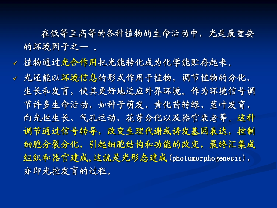 高等植物生理学 植物的光形态建成 经典课件.ppt_第2页