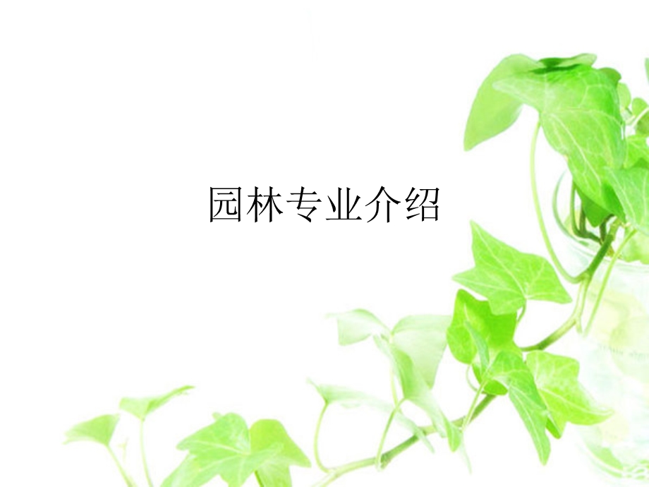 园林专业介绍课件.ppt_第1页