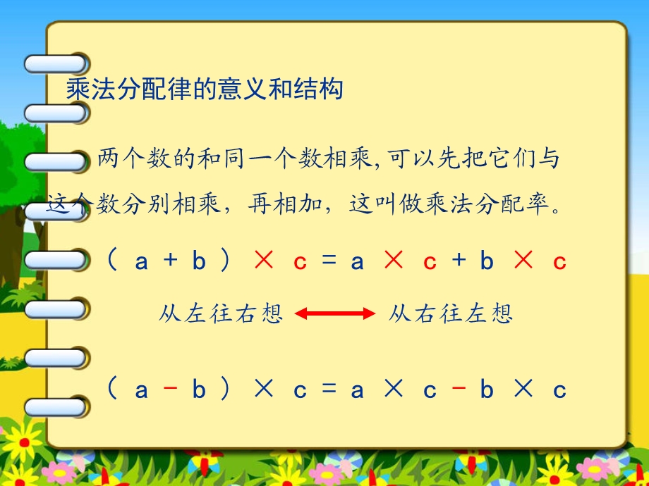 人教版小学数学四年级下册运算定律乘法分配律的简课件.ppt_第2页