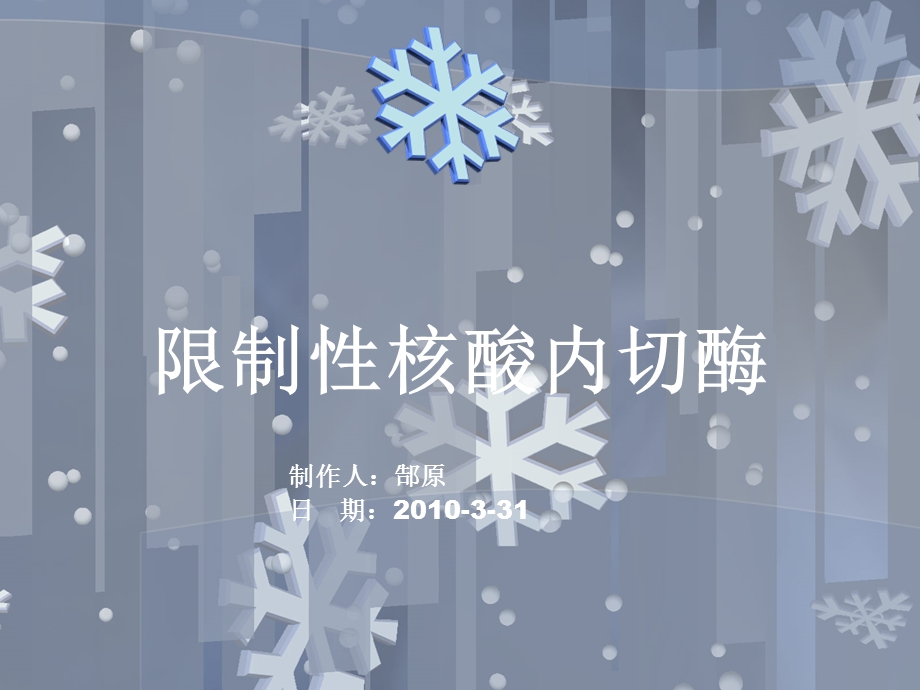 限制性内切酶 解析课件.ppt_第1页