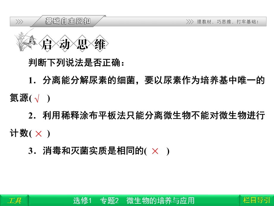 高三一轮复习2012 专题2 微生物的培养与应用ppt课件（高三复习）.ppt_第2页