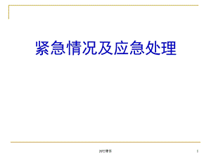 道路运输紧急情况及应急处理课件.ppt