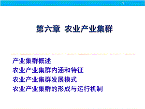 农业产业集群课件.ppt