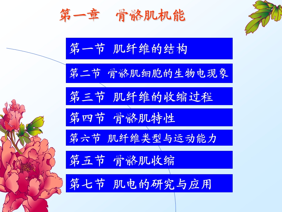 运动生理 骨骼肌机能课件.ppt_第1页