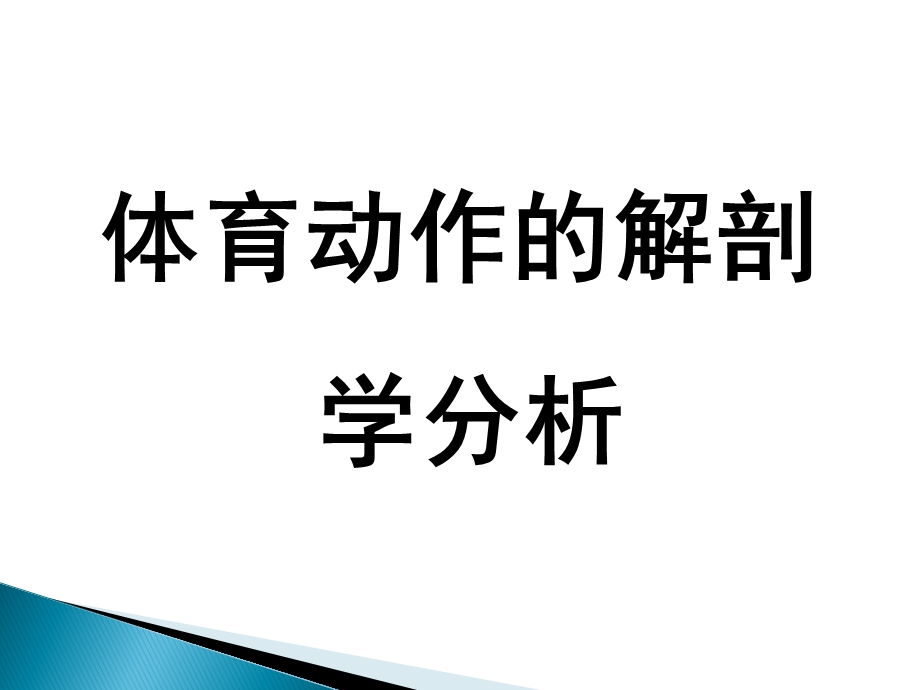 体育动作解剖学分析课件.ppt_第1页