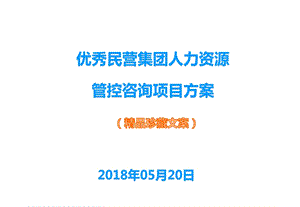 集团之人力资源管控咨询项目方案课件.ppt