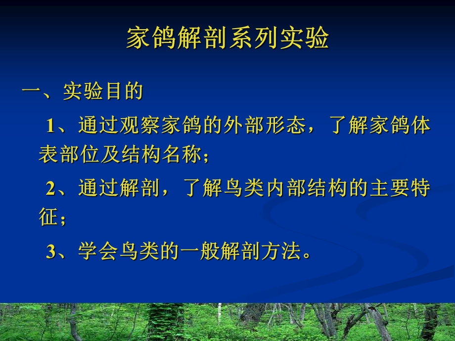 实验5鸽子的解剖课件.ppt_第1页