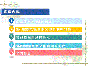 新食品安全法食品生产经营解读课件.ppt