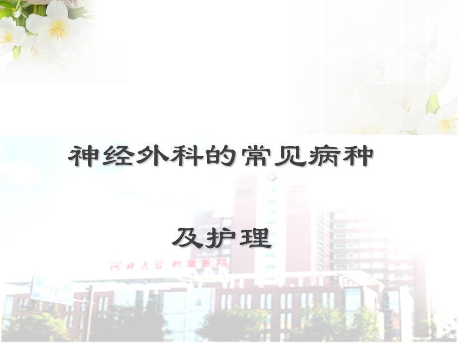 神经外科常见病种与护理课件.ppt