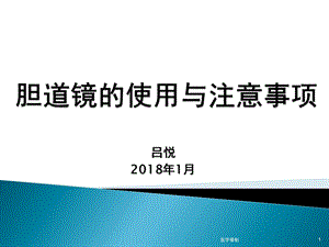 胆道镜的使用与注意事项内容充实课件.ppt