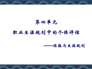 性格与职业生涯课件ppt.ppt