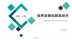 自养反硝化脱氮技术课件.ppt