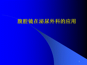 腹腔镜在泌尿外科应用课件.ppt