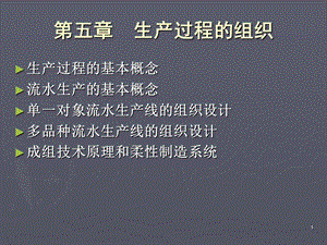 生产与运营管理第五章生产过程的组织课件.ppt