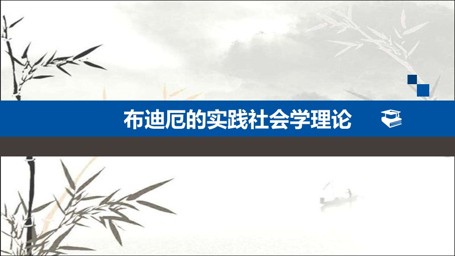 布迪厄的实践社会学理论课件.pptx_第1页