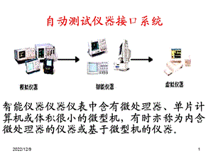 现代检测技术自动测试仪器接口系统课件.ppt