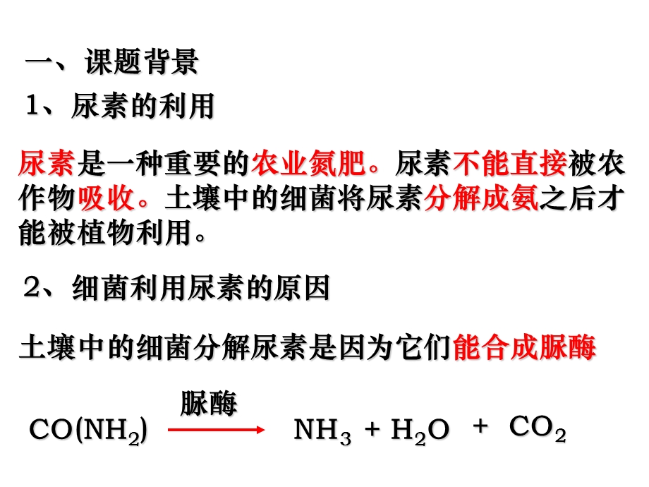 课题2土壤中分解尿素的细菌的分离与计数课件.ppt_第2页