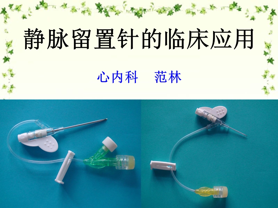 新静脉留置针课件.ppt_第1页