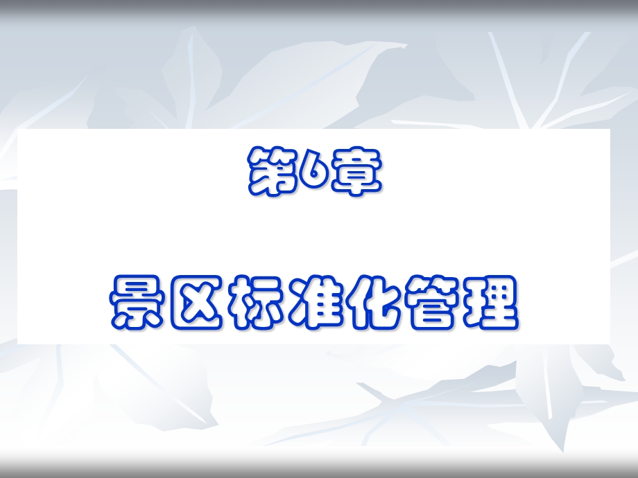 景区标准化管理【VIP专享】课件.ppt_第1页