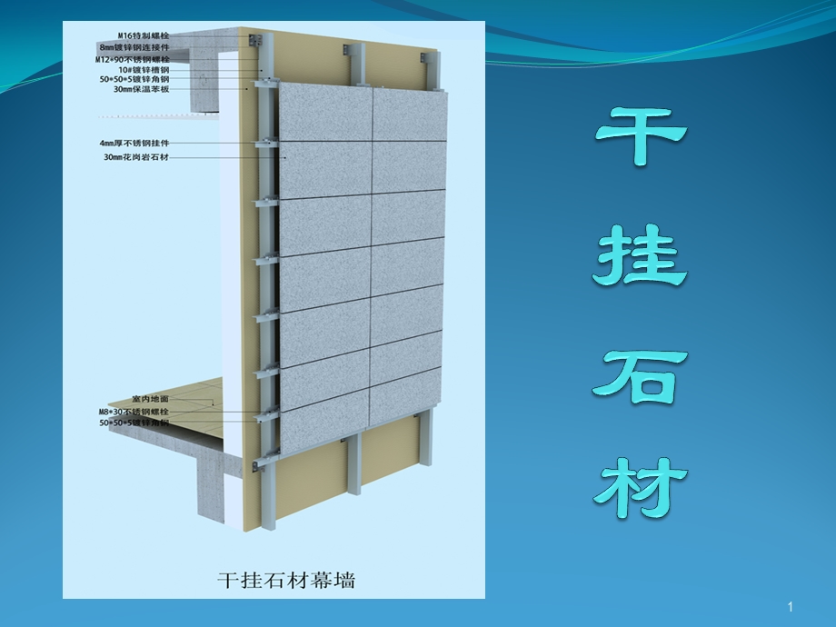 干挂石材施工工艺课件.ppt_第1页