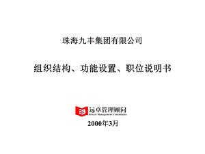 最强咨询之集团有限公司结构、功能设置、职位说明书课件.ppt