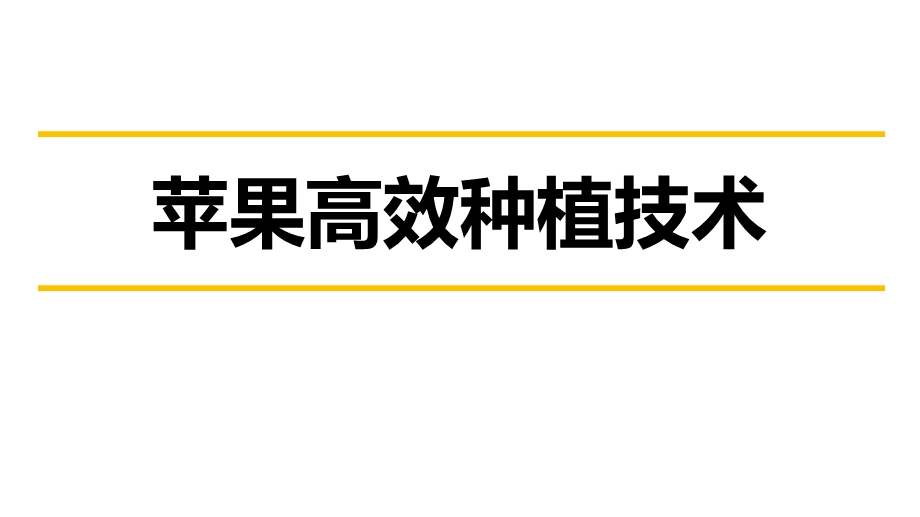 苹果高效种植技术课件.pptx_第1页