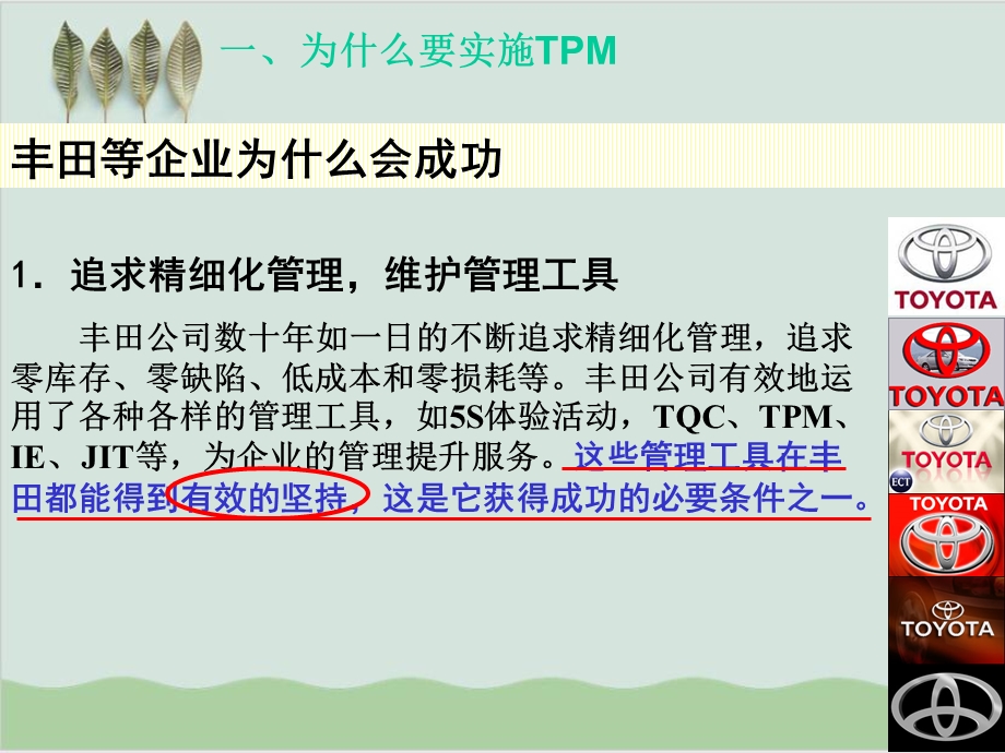 TPM专供精益生产咨询师用的讲义课件.ppt_第3页