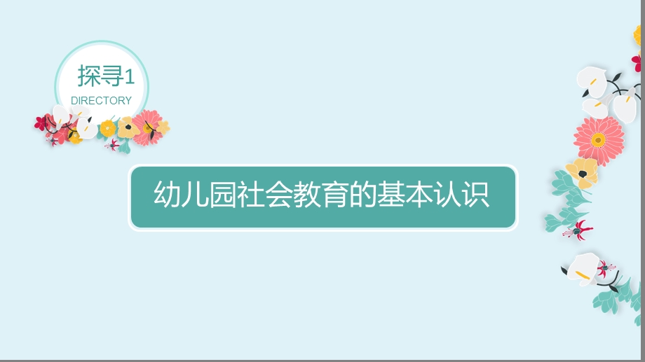 《幼儿园社会教育与活动指导》主题1幼儿园社会教育概述课件.ppt_第3页