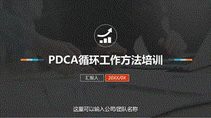 PDCA循环工作方法培训PPT模板课件.pptx