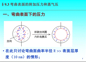 弯曲表面的附加压力和蒸气压课件.ppt