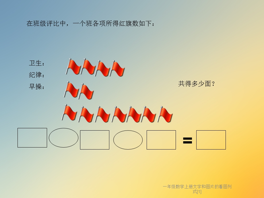 一年级数学上册文字和图片的看图列式课件.ppt_第3页