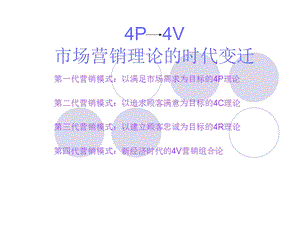 专题 市场营销基本理论(4P 4V)课件.ppt